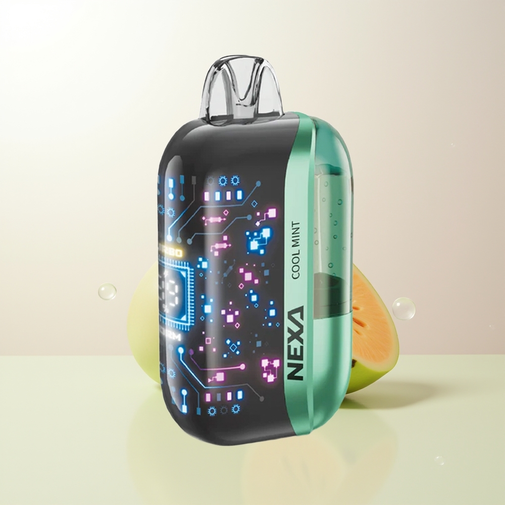 NEXA Ultra 50000 Puffs Kallmynta 20ml 800mAh 5 Nikotin 09ohm Dual Mesh 3D Curved Skärm Type-C