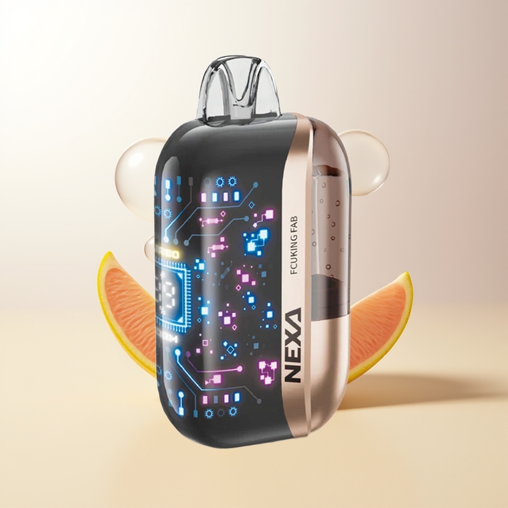 NEXA Ultra 50000 Puffs Otroligt Fab 20ml 800mAh 5 Nikotin 09ohm Dual Mesh 3D Skärm Typ-C