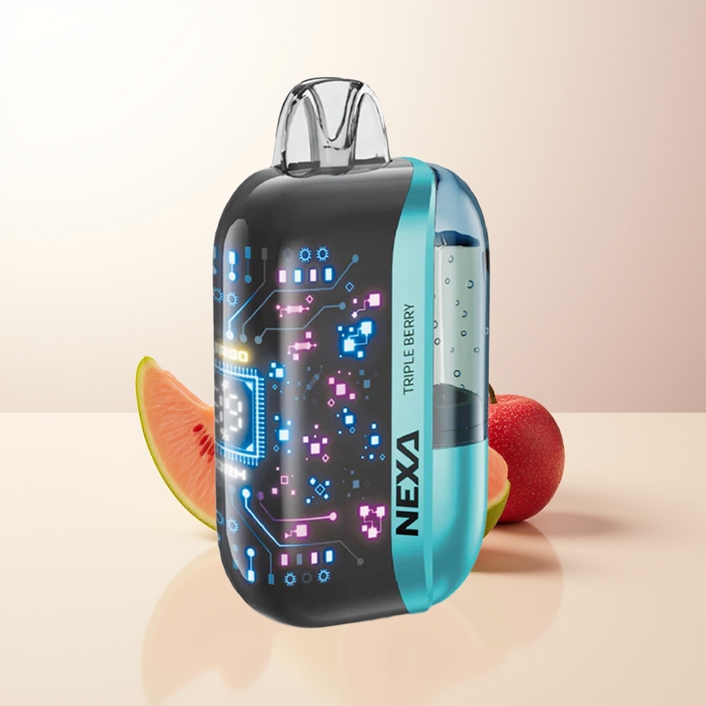 NEXA Ultra 50000 Puffs Trebär 20ml 800mAh 5 Nikotin 09ohm Dual Mesh 3D Skärm Typ-C