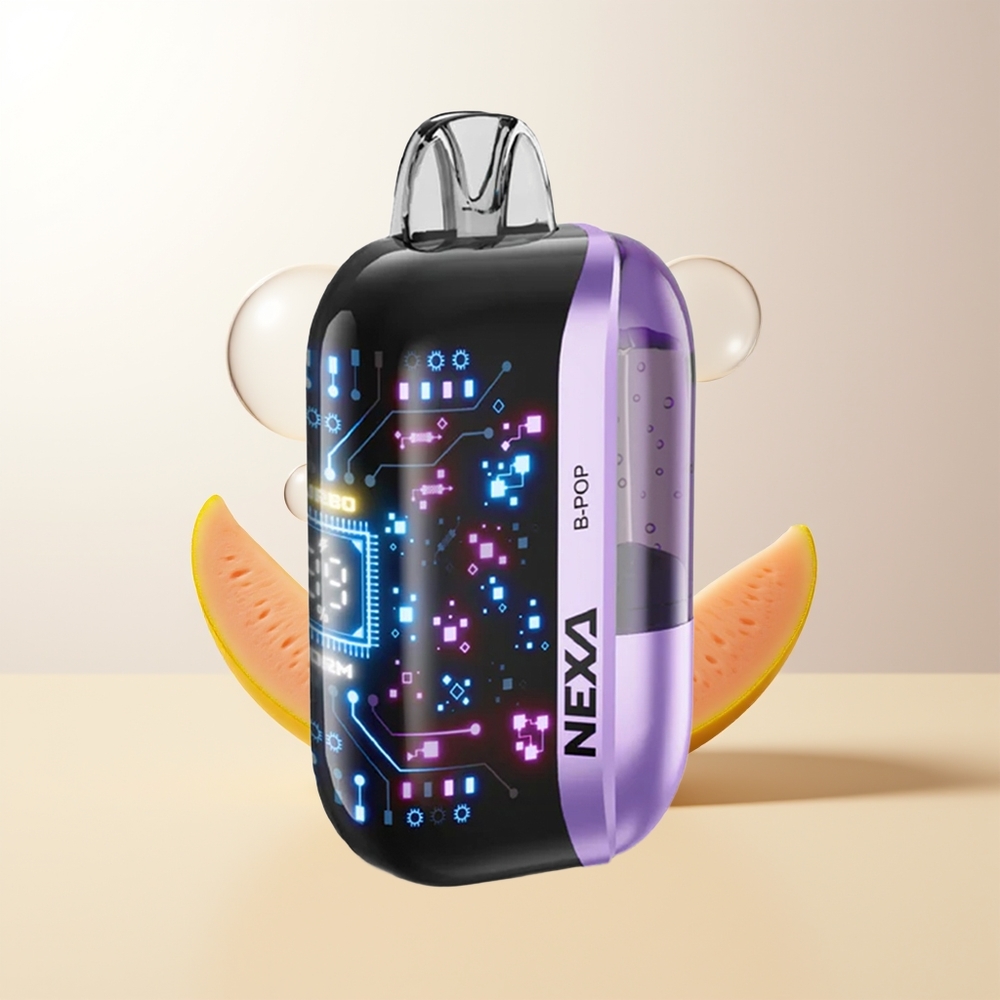NEXA Ultra B-Pop 50000 Puffs 20ml 800mAh 5 Nikotin 09ohm Dual Mesh Coils Typ-C-laddning 3D-böjd skärm