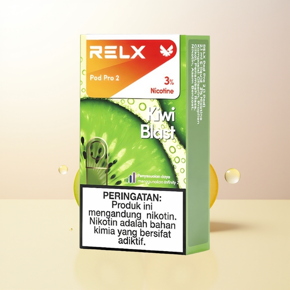 RELX Pod Pro 2 600 Puffar 19ml 3 Spänningslägen Kiwi Explosion