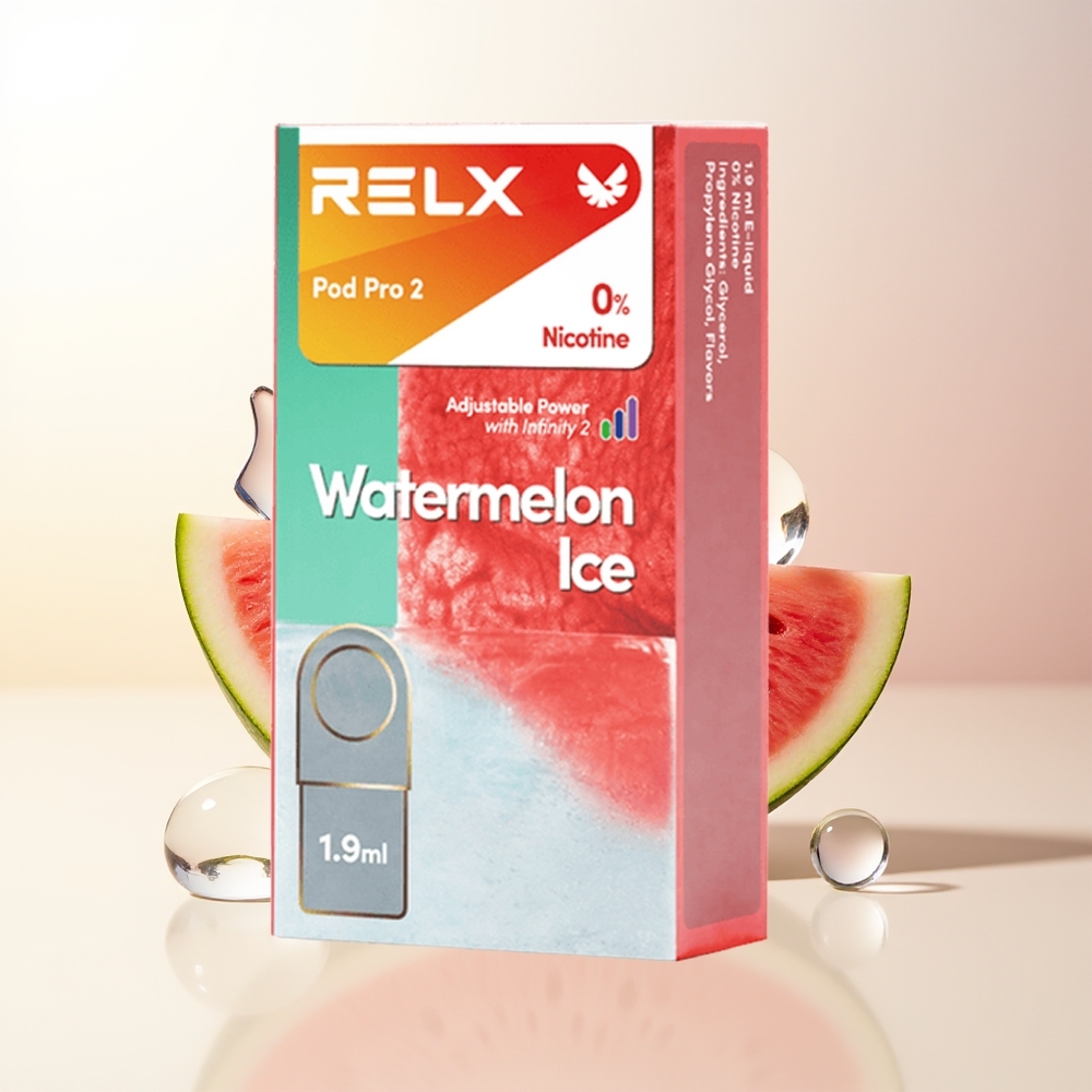 RELX Pod Pro 2 600 puffar 19ml Vattenmelonskyla 3 spänningslägen 2/3 förpackningsalternativ
