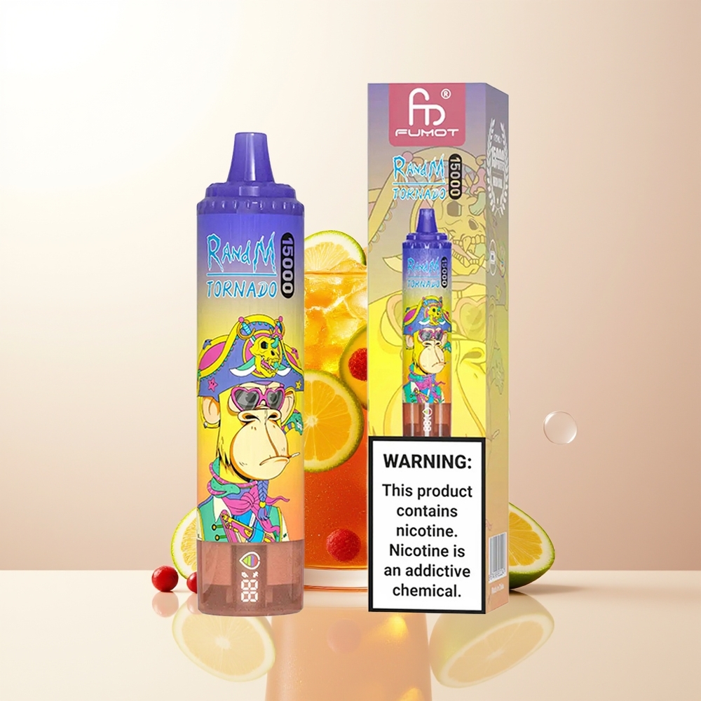 RandM Fumot Tornado 15000 Puffs Cola Is 25ml 850mAh USB-C LCD Mesh Coil