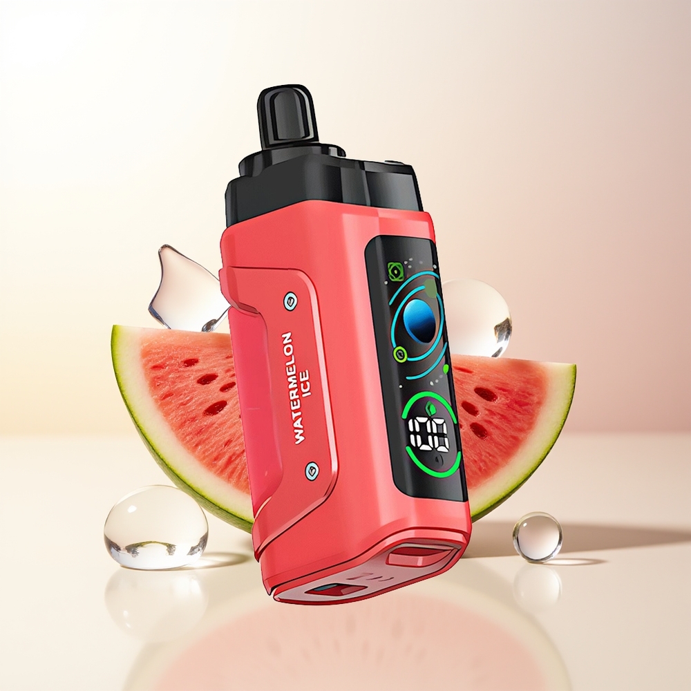 Razz Bar 45000 Puffs Disposable Vattenmelon Is 10 Ohm Mesh Coil Justerbar Luftflöde Typ-C Laddningsbar 20 mg/ml Nikotin