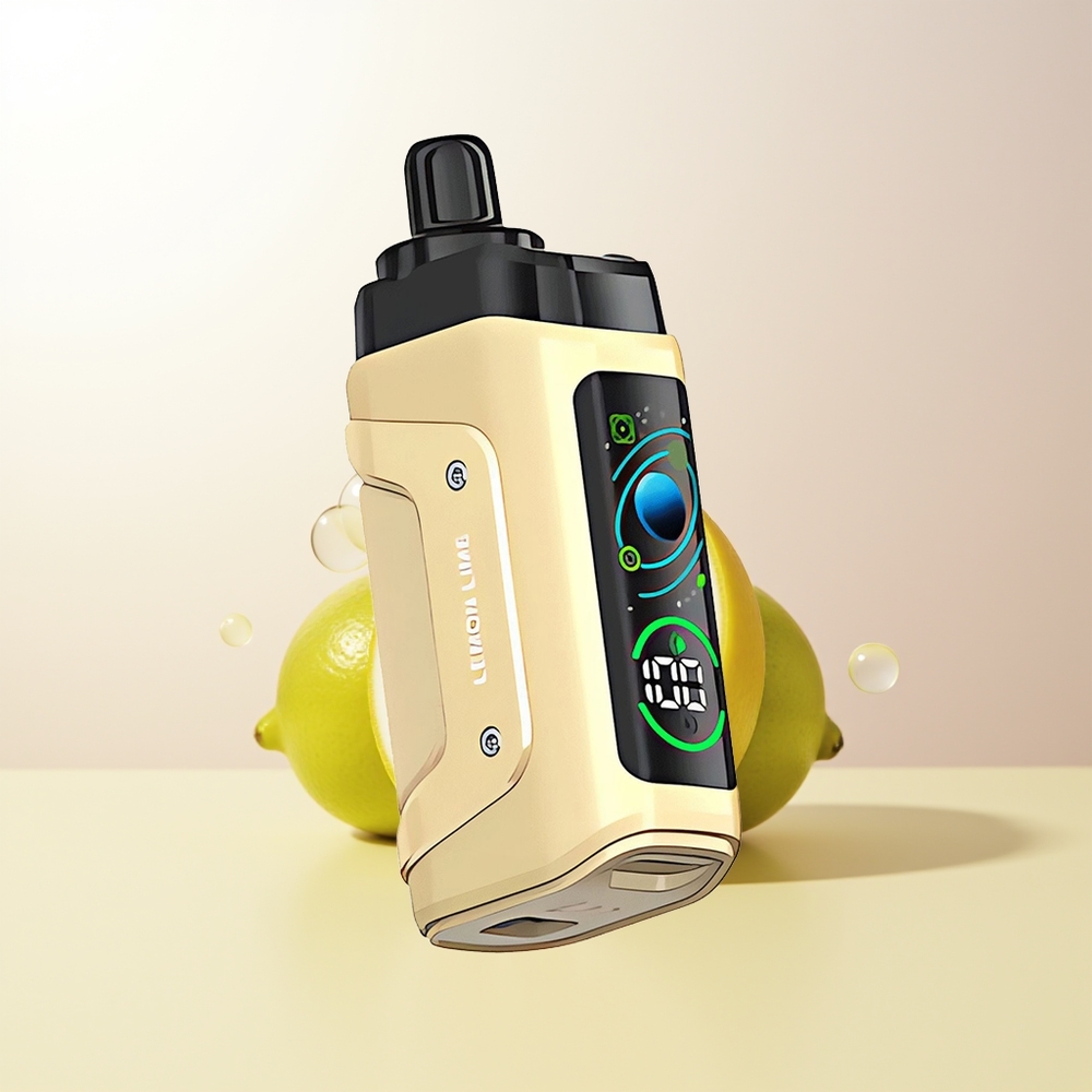 Razz Bar 45000 Puffs Engångs Vape Citron Lime 10 Ohm Mesh Coil Justerbar Luftflöde Typ-C Uppladdningsbar 20 mg/ml Nikotinstyrka