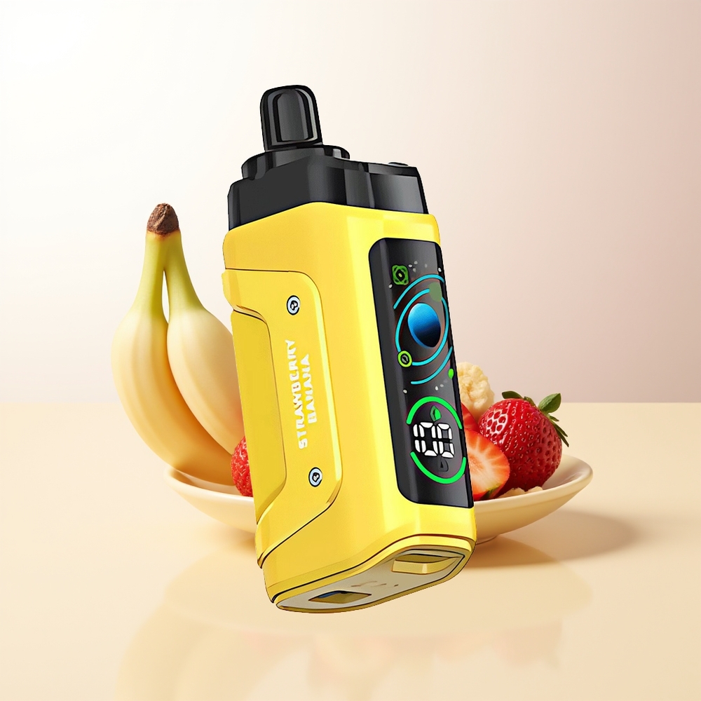Razz Bar 45000 Puffs Engångs Vape Jordgubb Banan Mesh Coil Justerbar Luftflöde Typ-C Laddbar