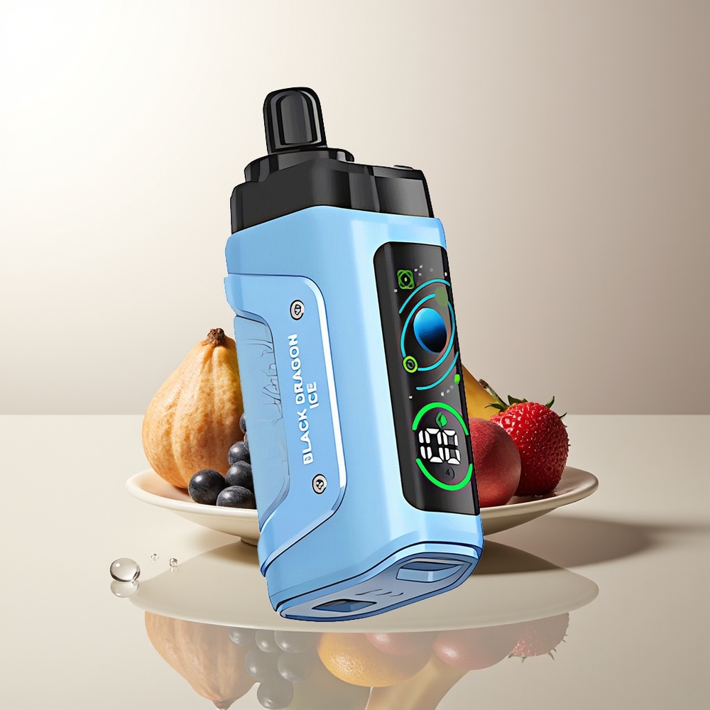 Razz Bar 45000 Puffs Svart Drake Is