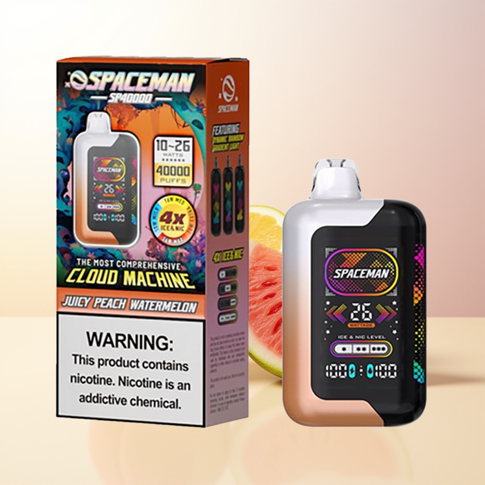 SMOK SPACEMAN SP40000 20ml Saftig Persika Vattenmelon 1000mAh 50mg