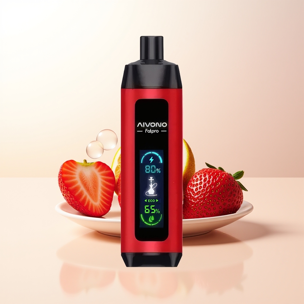 Aivono Aim Fatpro 22000 Puffs Jordgubb Punch 0% 28ml 600mah 0.6 ohm Mesh Coil Dual Modes