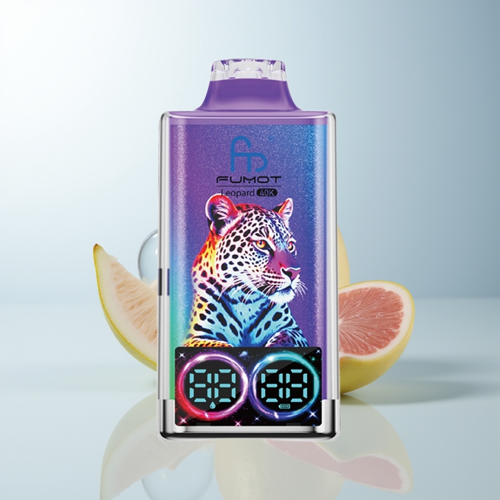 Fumot Leopard 40K Puffs Herr Blå 0%-5% Nikotin 700mAh Dual Mesh Typ-C Laddning Digital Oljekraftvisning