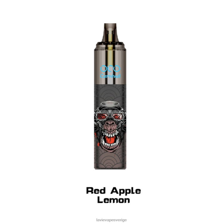 84X26356 Lavie Vape Sverige | röd äpple citron LAVIE OCO karneval 10000 puffar